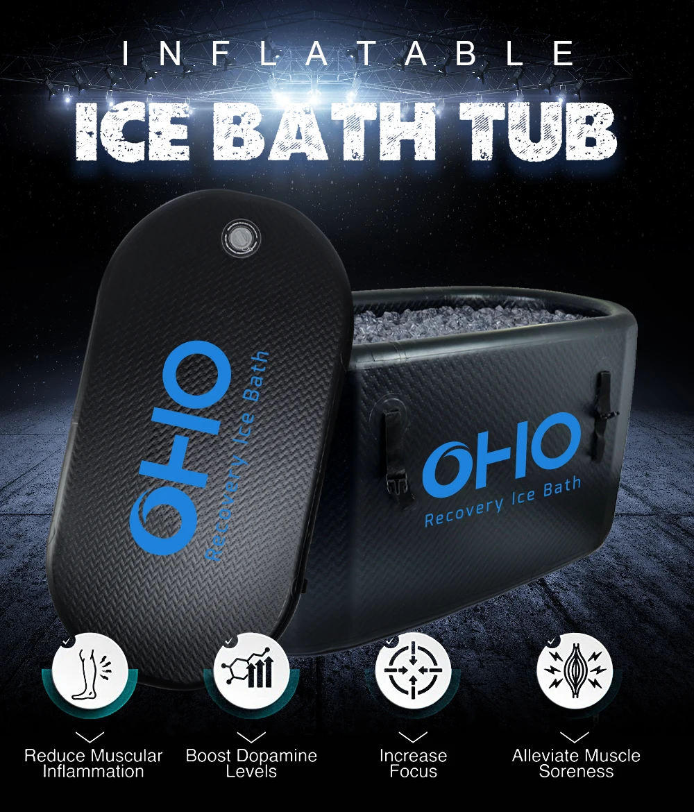 New Arrival Pro Gym Portable Ice Cold Plunge Inflatable Bath Tub for Recovery factory