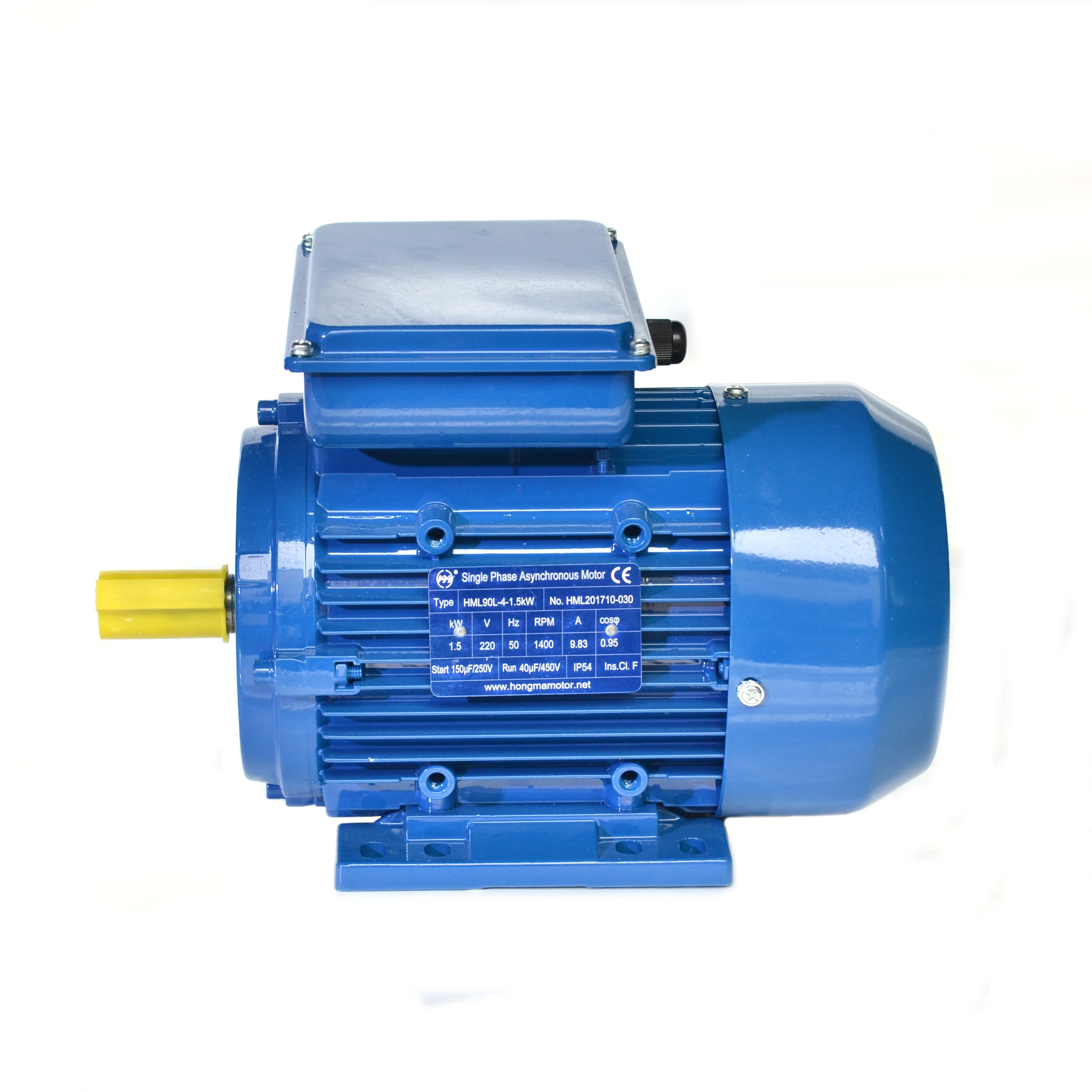 YL90L- 2- 2.2kw 2800rpm Single Phase Electric Motor by Hongma