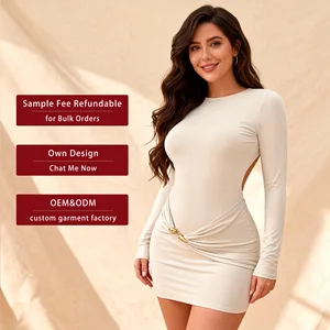 Sexy Streetwear Outfits Sexy Slim Fit Solid Color Lace up Mini Bodycon Dresses for Women