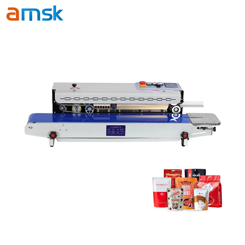 PE-1120 Horizontal High Speed Type Packaging Laundry Detergent Biscuit PE Bag Continuous Sealing Machine