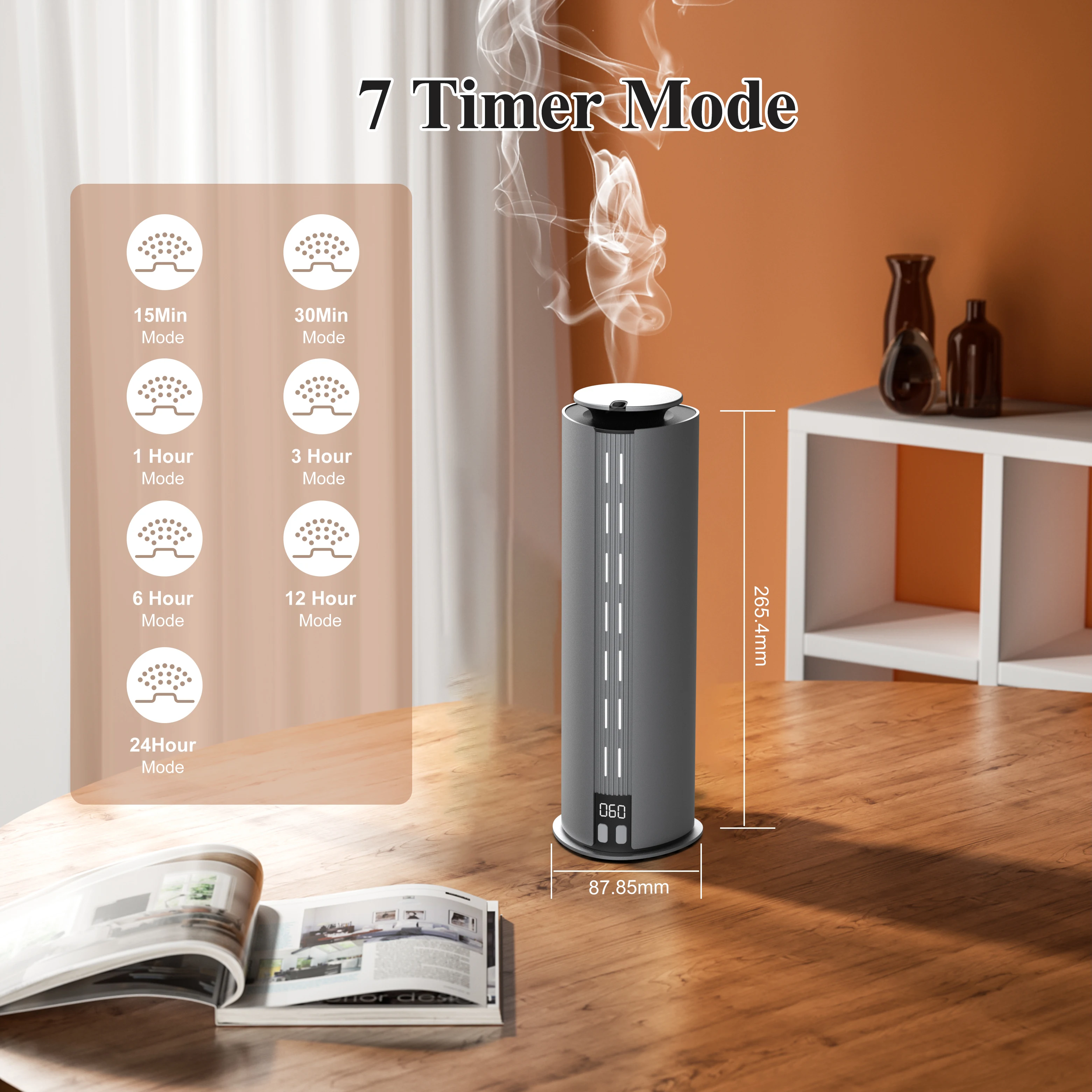 2025 Smart Home Waterless Aroma Fragrance Diffuser with New Rechargeable Battery Portable Installation 1 Year Warranty