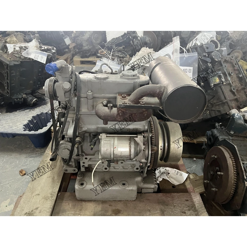 For Kubota D722 Complete Engine Assembly 4GS3837 New 90% 2400RPM 9.5KW 2