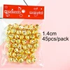 20 dorados de 1.4cm, 45 unidades