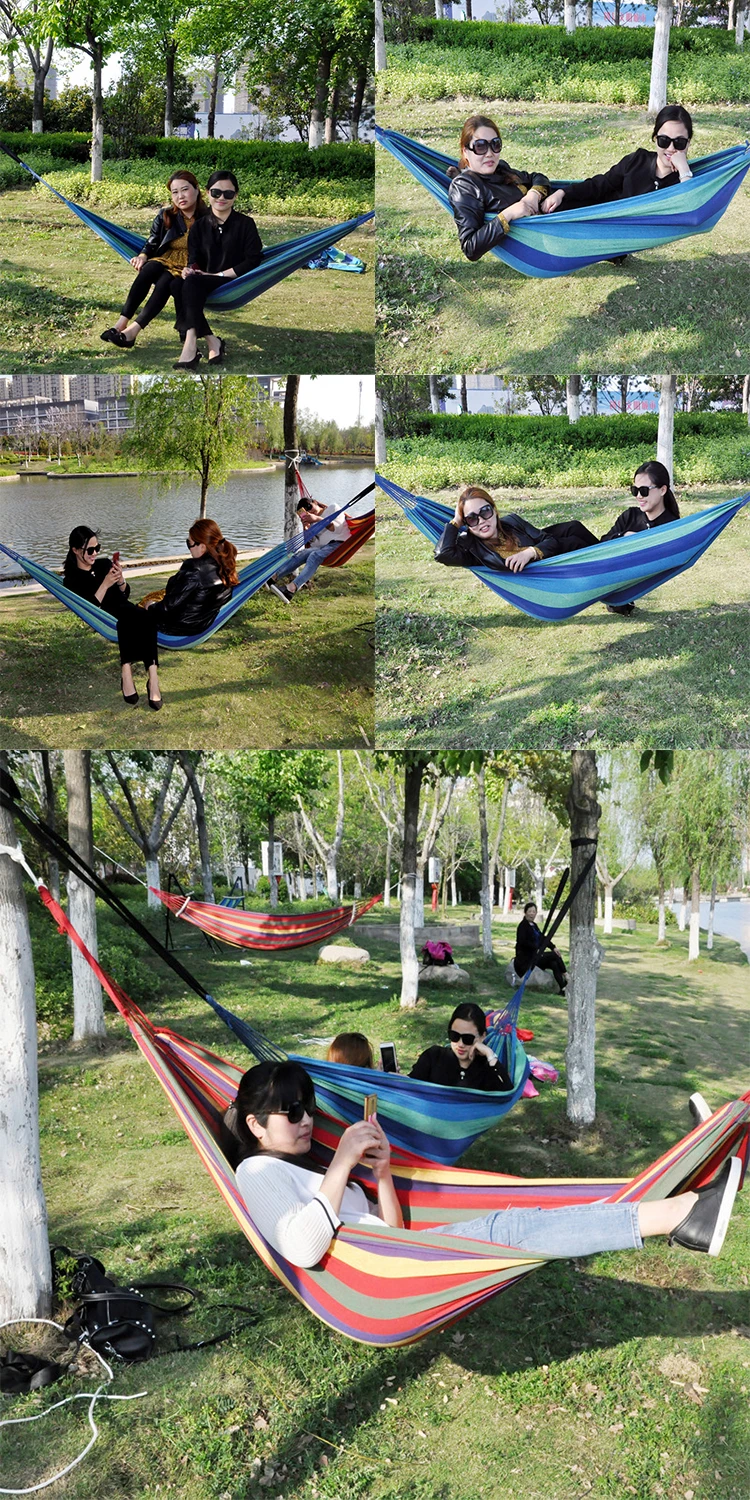 Newbility Portable Hanging Hammock Travel Outdoor Camping Swing Thick