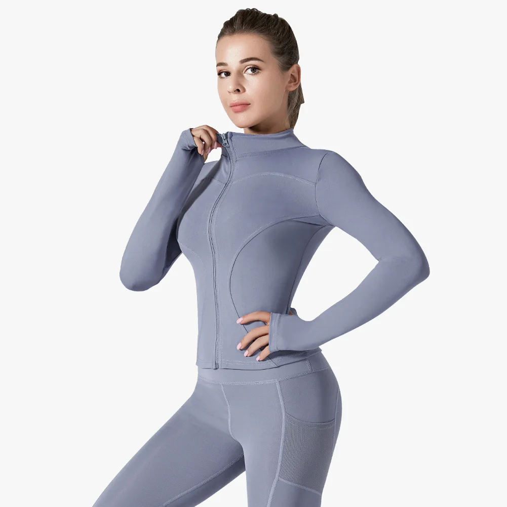 Yoga Jacket Women 2023 Custom Fall Fitness Workout Sport Wear Outerwear ...