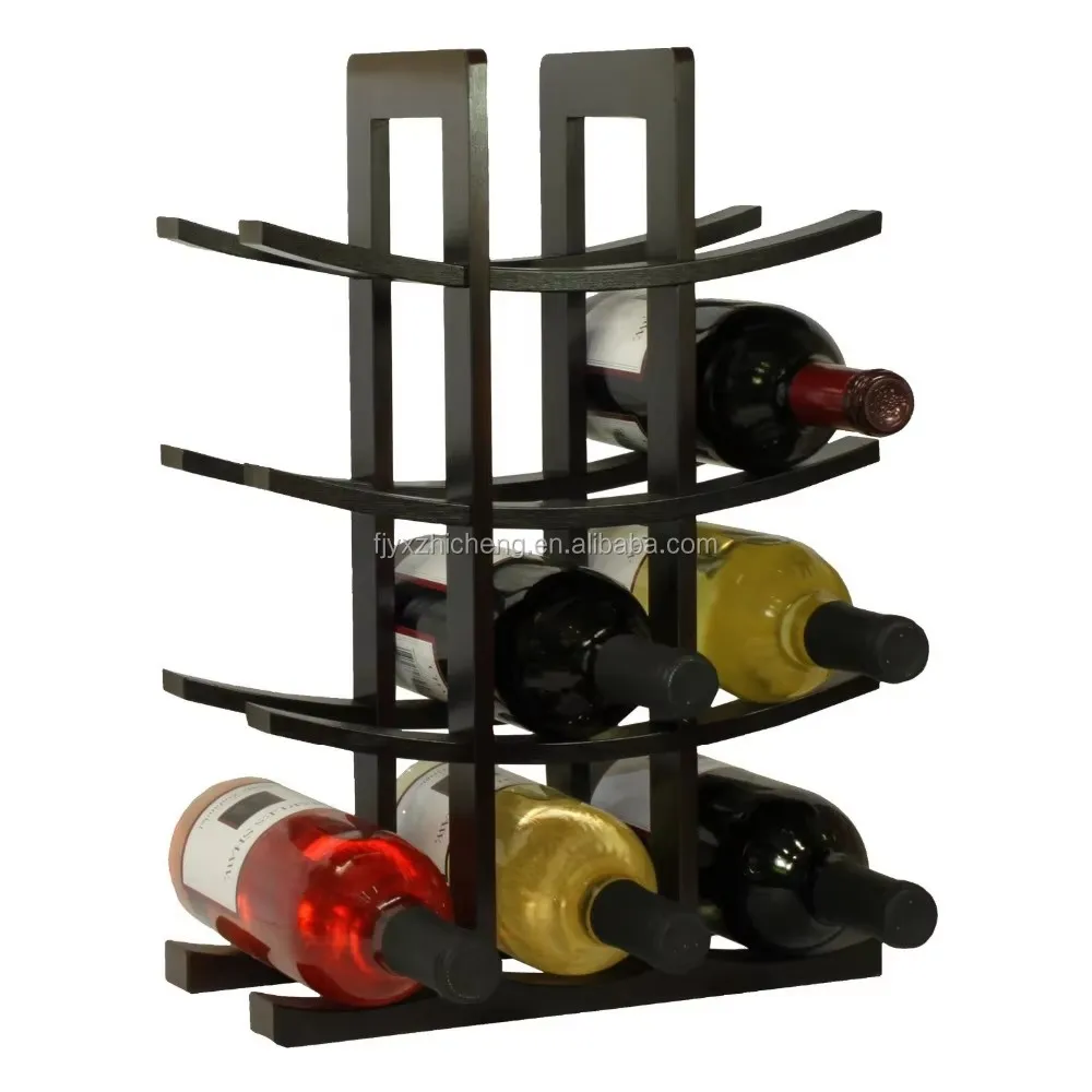 product custom countertop wine rack freestanding wine storage organizer wine holder for kitchen bar cart dining room wine display stand-2