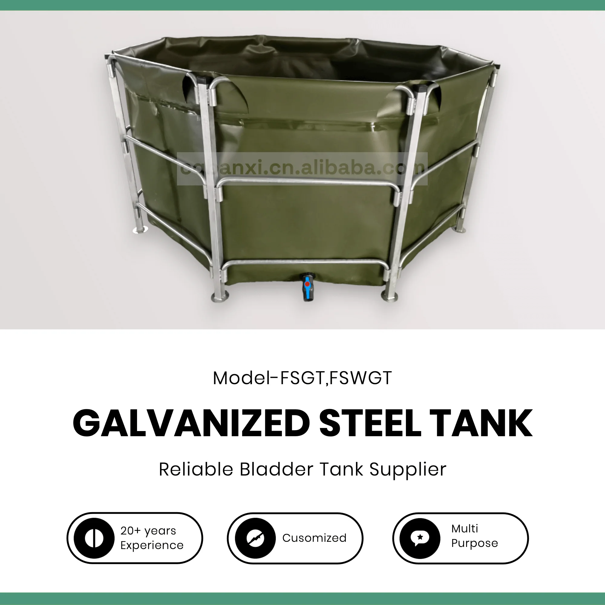 Tilapia 10000l Collapsible Foot Stock Tank Galvanized Trough Round   H21f7a63ae7aa42f2afc3acbd929cc014Q 