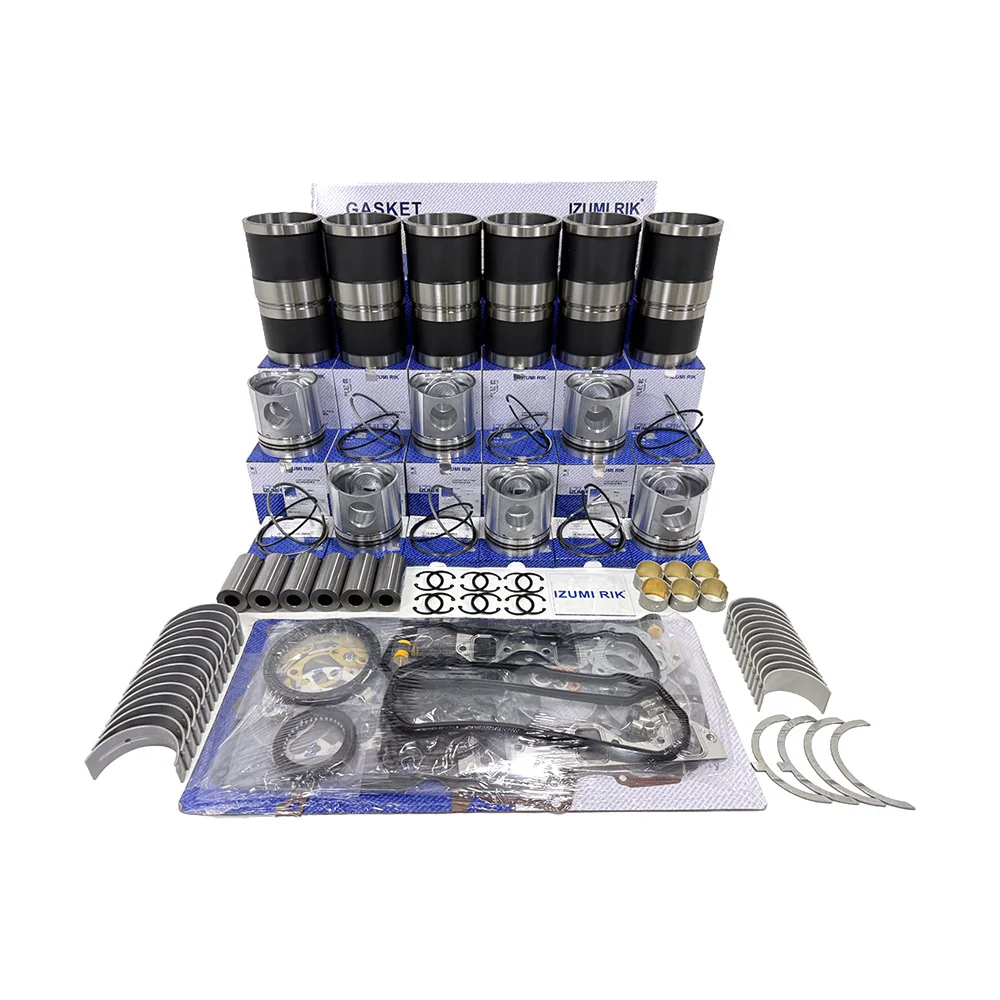 IZUMI RIK Overhaul Rebuild Kit with Overhaul Kit Main & Conrod Bearing with Thrust Washer for Mitsubishi S6A1 Engine Rebuild Kit