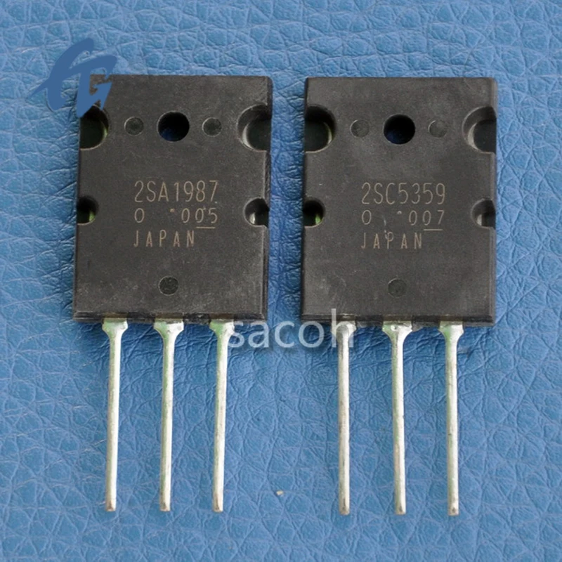thumbnail image 2 of 5 Pairs (10 Pcs) Toshiba 2SA1987 & 2SC5359 Audio Transistors – TO-3PL Package 2 of 6