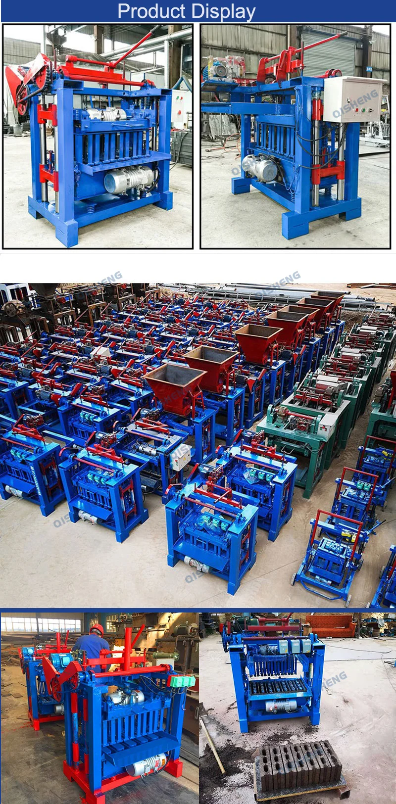 Cost saving concrete machinery concrete brick making machine semi automatic block 4-35 building block making machine