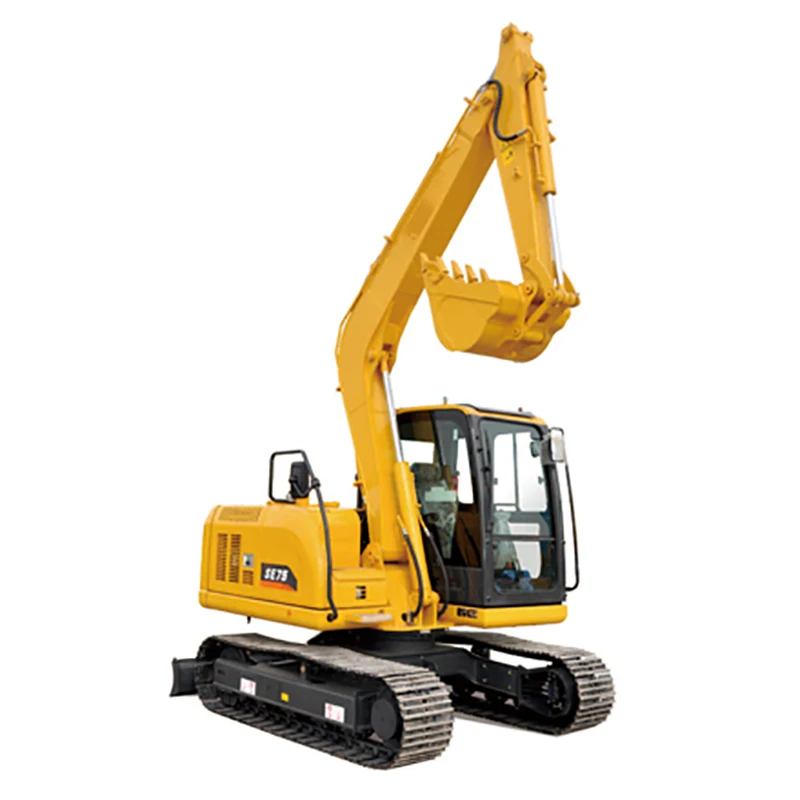 New Compact Crawler Excavator SE75 7.5 Ton Small Excavator Digging Machine with Hammer