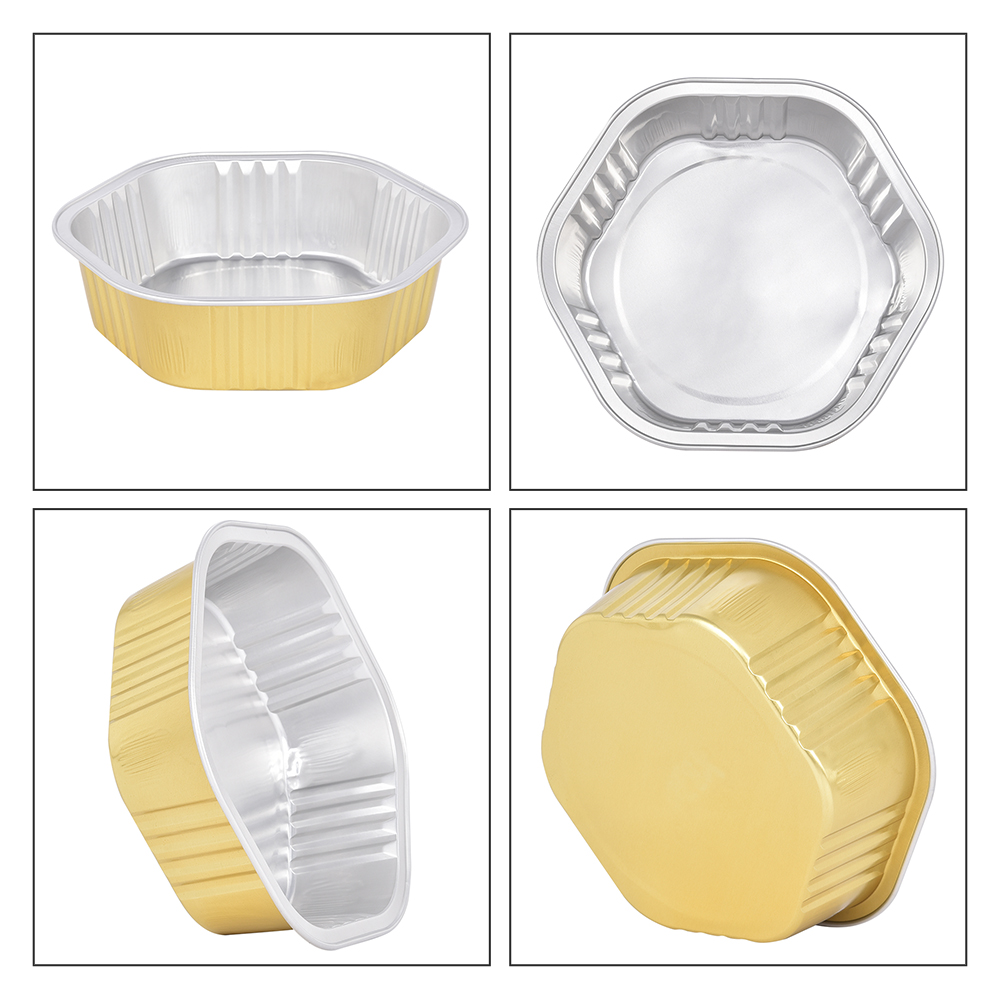 product tia x330 330ml non wrinkle aluminum foil pan flat surface baking pan heat resistant wrinkle free pan for roasting baking needs-5