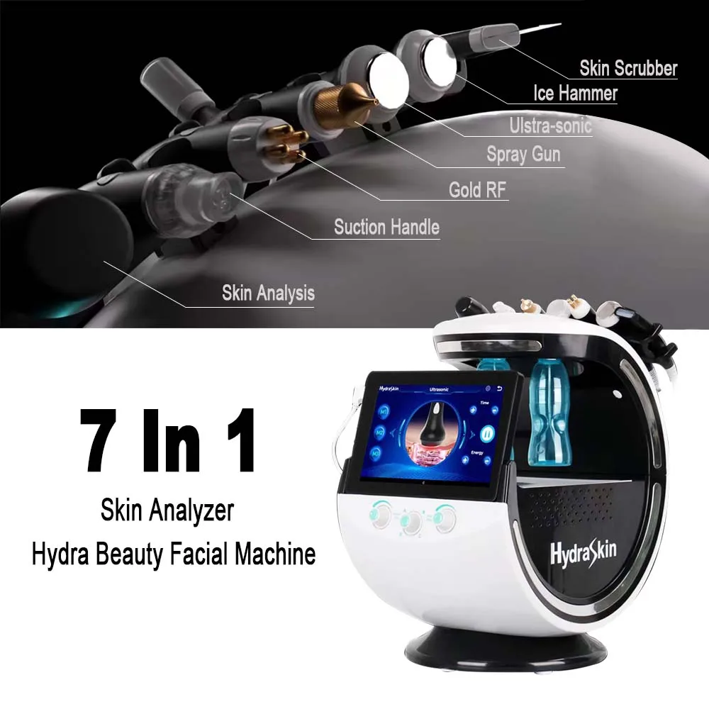 7 In 1 Hydra Oxygen Skin Care Facial Machine Microdermabrasion Massager ...