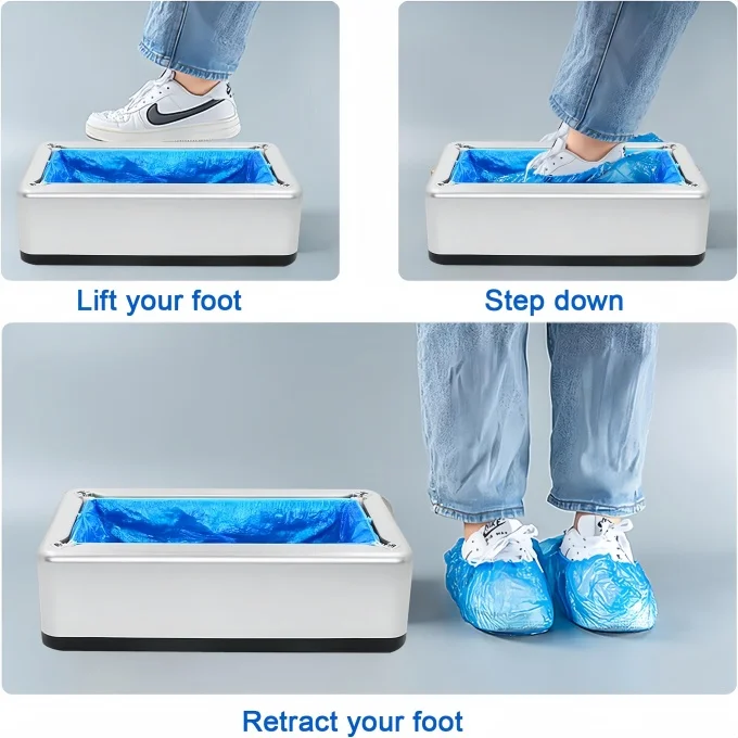 Home Protective Automatic Plastic Shoe Cover Machine Shoe Cover Dispenser