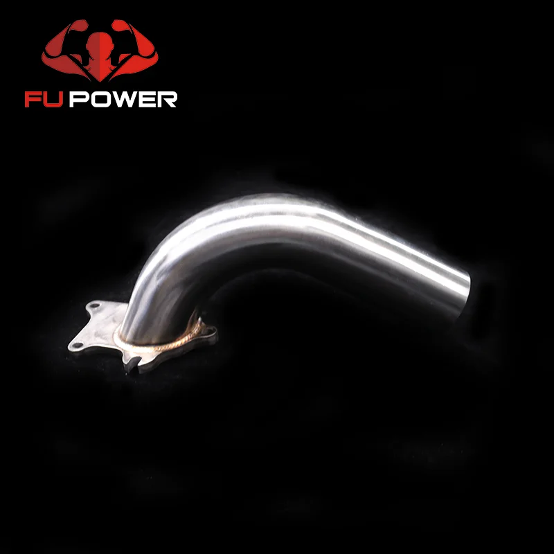 RX T3 T4 T04E 5-Bolt Stainless Steel Downpipe With 2.5 Inch Pipe And Gasket - Universal