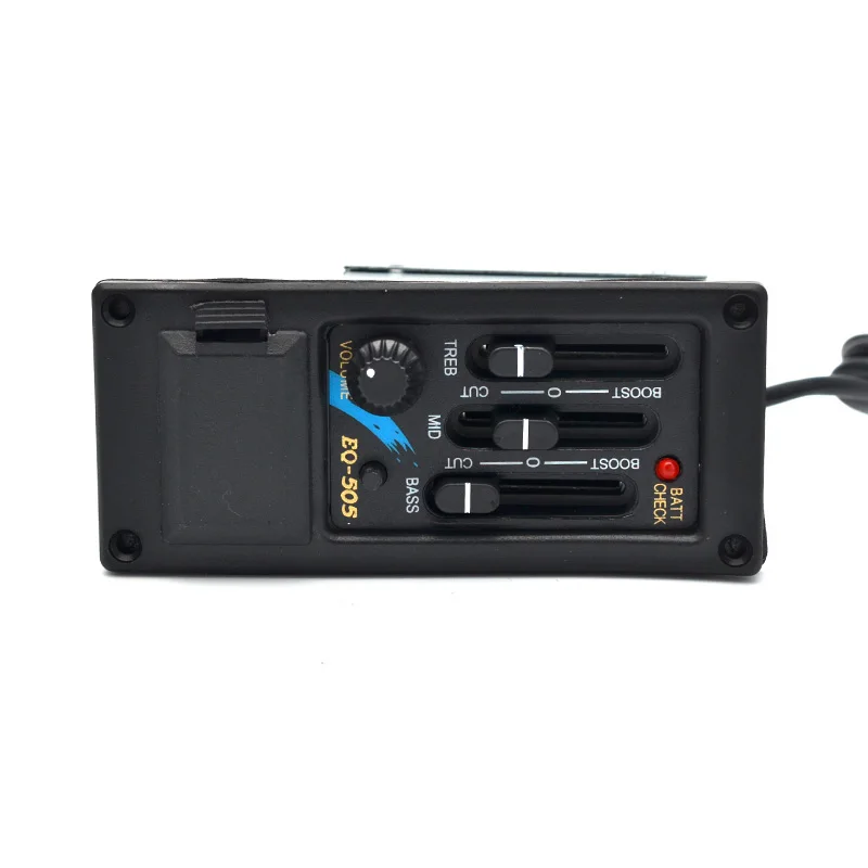 3バンドアコースティックギタープリアンプアンプEQ-505左手