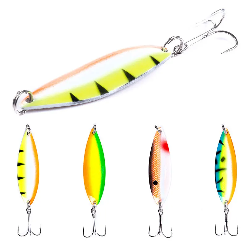 Details about   712g Metal Spoon Fishing Lures Hooks Crankbait Bass Spinner Baits Tackle 