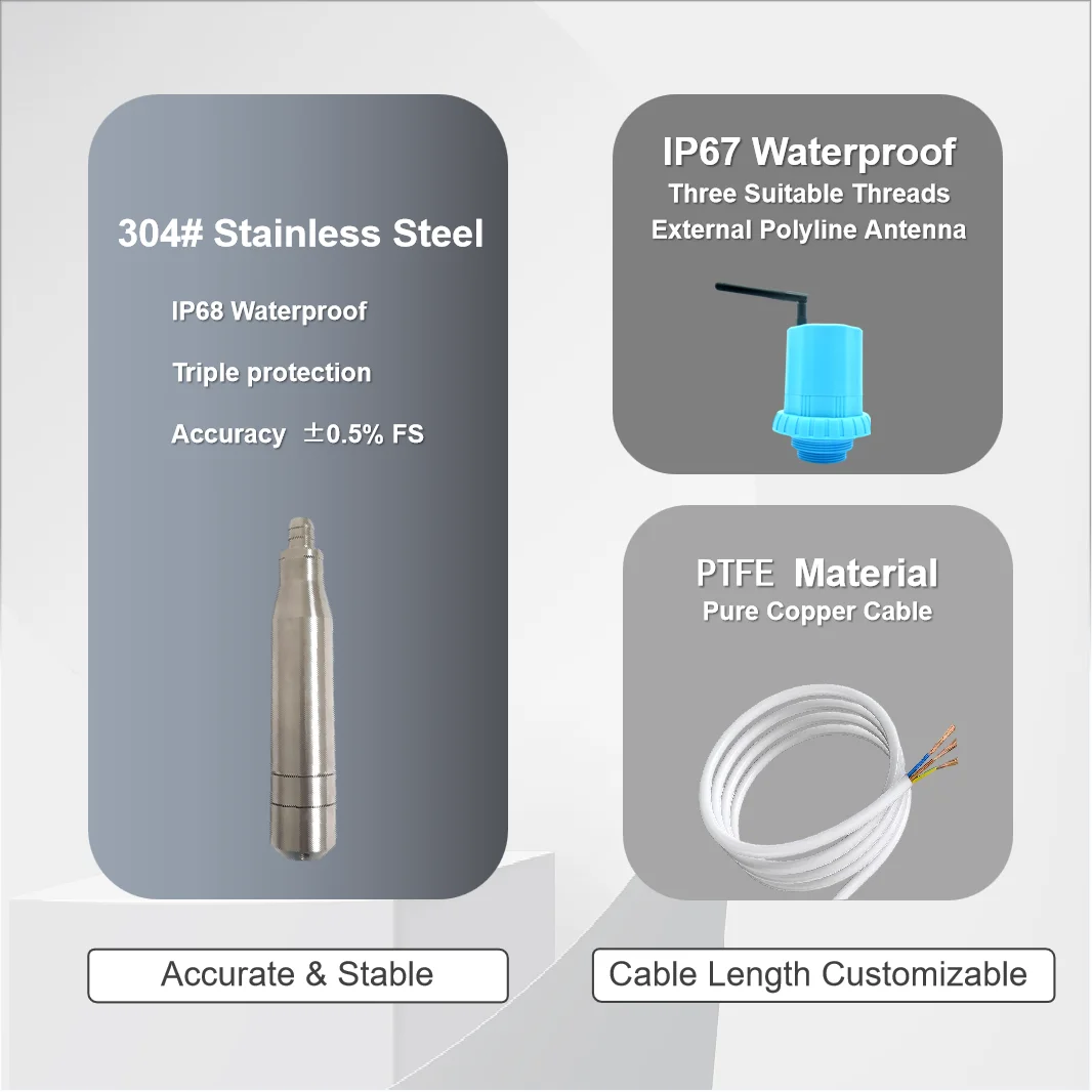 Water Level Measurement Instruments Level Probe Sensor For Water Tank ...