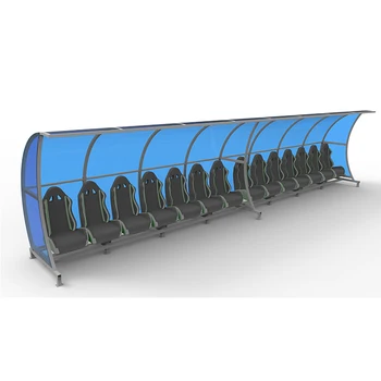 14 Seater One Row Design Fixed Soccer Bench Dugout,Football Team ...