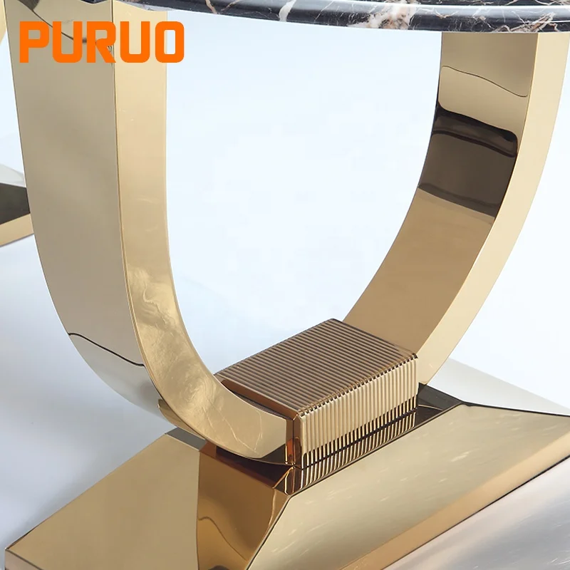 Marble Table Top Replacement Dining Table Modern Stainless Steel  Base Wedding Furniture Event Furniture for Dining Furniture