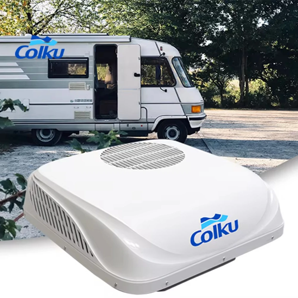 Colku Model V20 Integrated Rooftop Dc 24V Parking Air Conditioner With Gmcc Compressor Air Conditioner for Truck