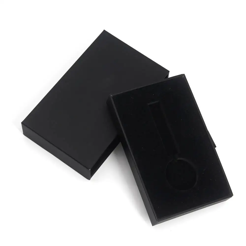 Custom Logo Printed Small Gift Paper Sleeve Drawer Slide Pull Out Key Chain Keychain Packaging Drawers Paper Boxes
