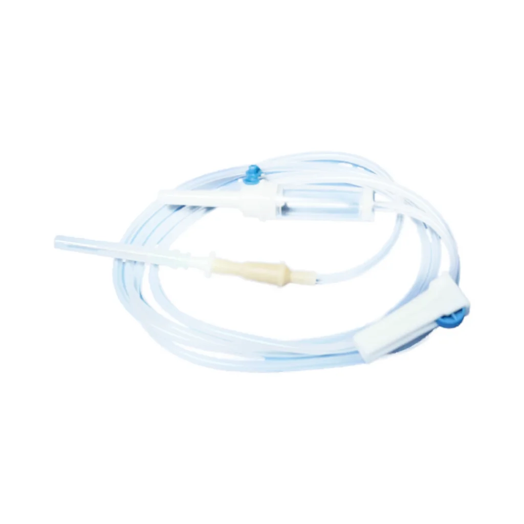 PVC Medical Infusion Set Sterile for single use disposable with luer slip with Hypodermic Needle 21G medical infusion set