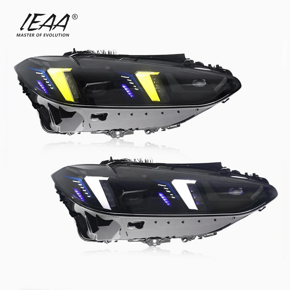 수정된 M4 헤드라이트 LED 주간주행등 프론트 라이트, bmw 4 시리즈 G22 G82 G26 M4 425i 430i 435i 헤드라이트 2020-2024용