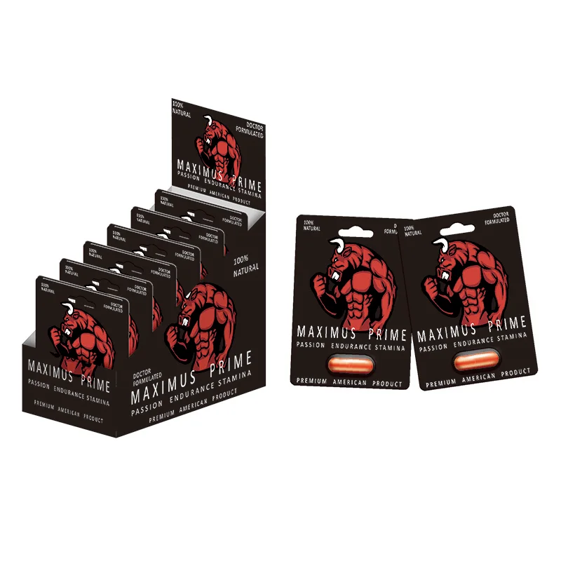 Customized Design Vip Go Rhino-Gold 69k Silver 3d Effect Blister Cards in s for Male Enhancer Capsule Pills Packaging