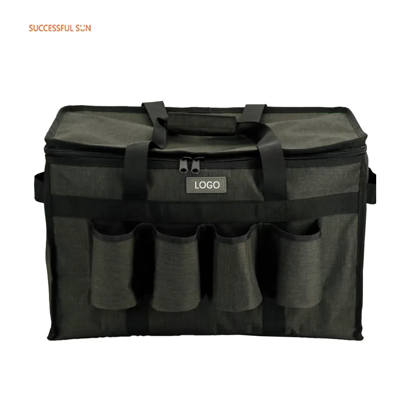 SDB2321-SNOW CANVAS Waterproof Insulated Food Delivery Bag Thermal Food Pizza Bag Picnic Lunch Cooler Bag Popular