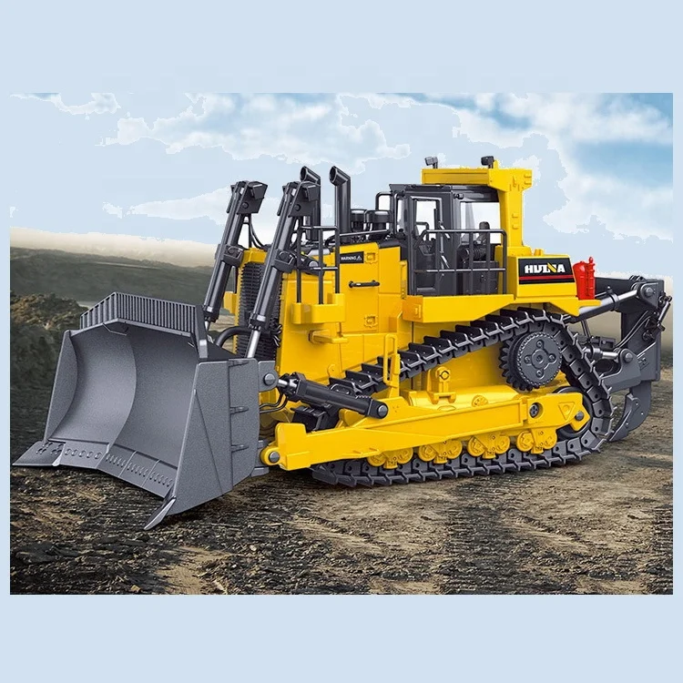 Huina 1569 Scale 8 Channel  1:16   Remote Control Construction Engineer RC Bulldozer Machine for Kids Gift