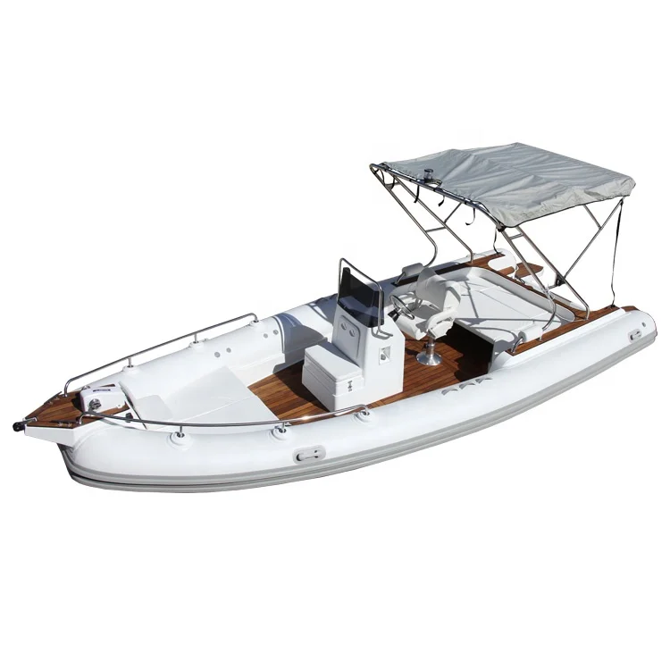 Inflatable Yacht 25ft Luxury rib Hypalon inflatable fishing rigid boat