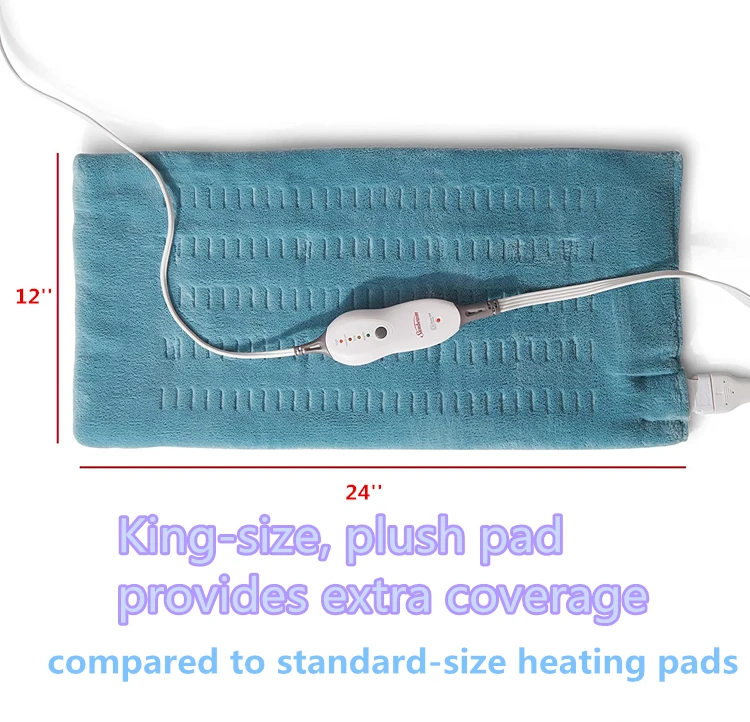 Electric Heating Pad With Moist & Dry Infrared Heating Pads Weighted
