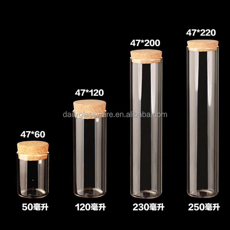 60ml Small Test Tube Glass With Cork Top Dia 30mm Buy Glass Tube