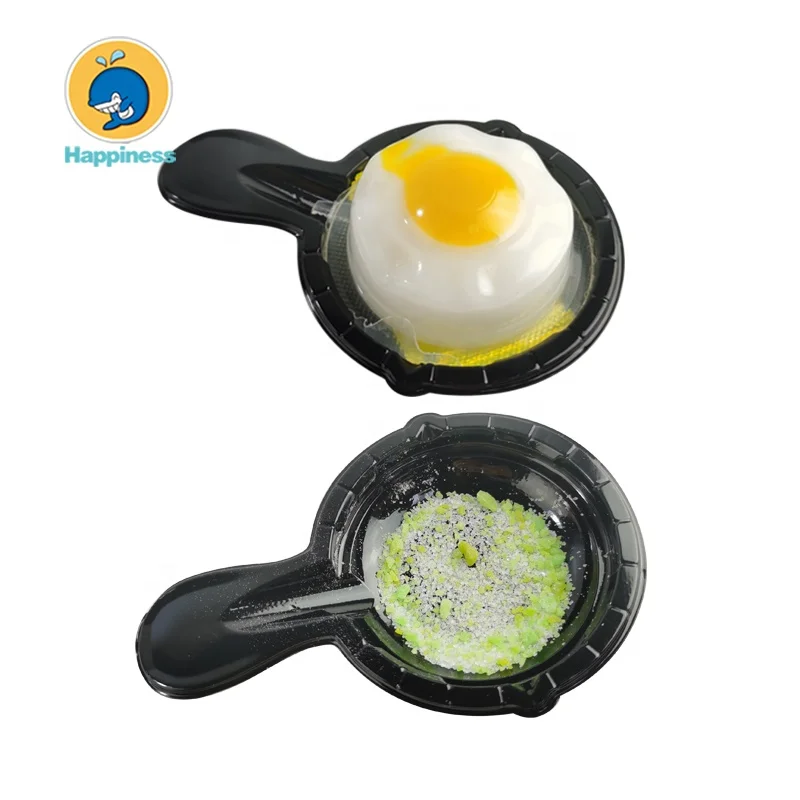 Fried Egg Shape Jelly Pudding with Popping Candy