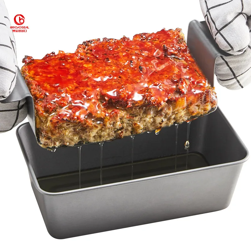 Nonstick Meatloaf Pan With Drain Tray 9x5 Meat Loaf Pans For Baking