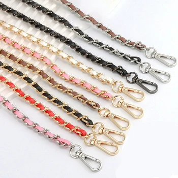 PU Leather 120cm Long 0.7cm Wide Crossbody Shoulder Bag Chain Plastic Hot Replacement Accessories for Handbags Labels