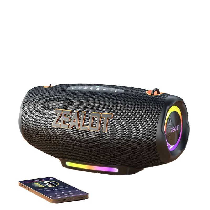 100W Portable Zealot S167 Speaker 24000mAh IP56 Waterproof with