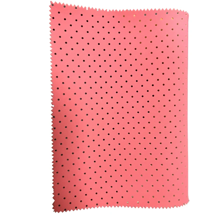 
 Белый перфорированный Неопреновый резиновый лист sbr материал 2 мм дышащий с бархатной и полиэфирной тканью  