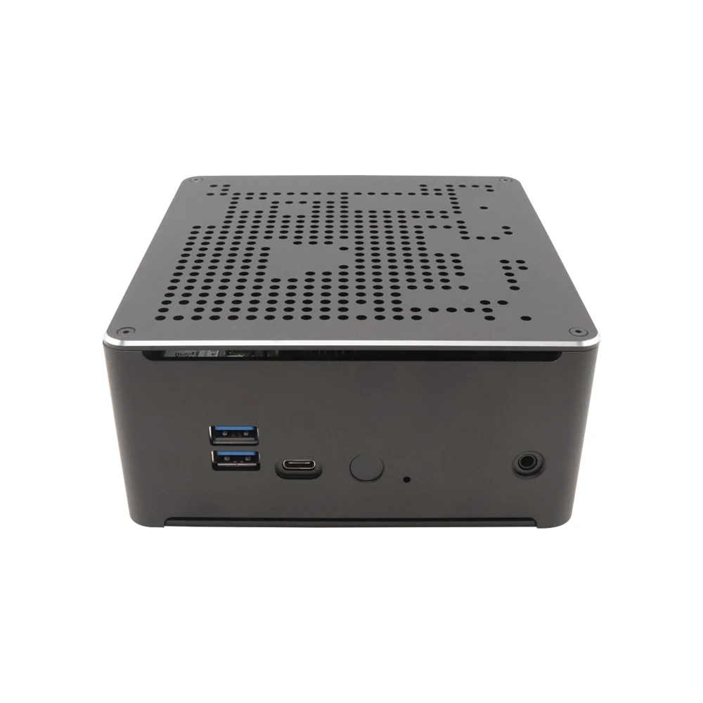Intel Xeon E2186M Mini PC for Gaming, Portable Fan Cooling, Dual