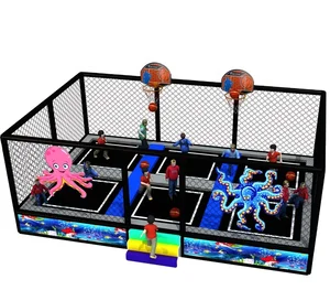 Indoor Commercial Mini Bungee Trampoline Park for Kids PVC & Plastic Playground Equipment for Amusement Parks