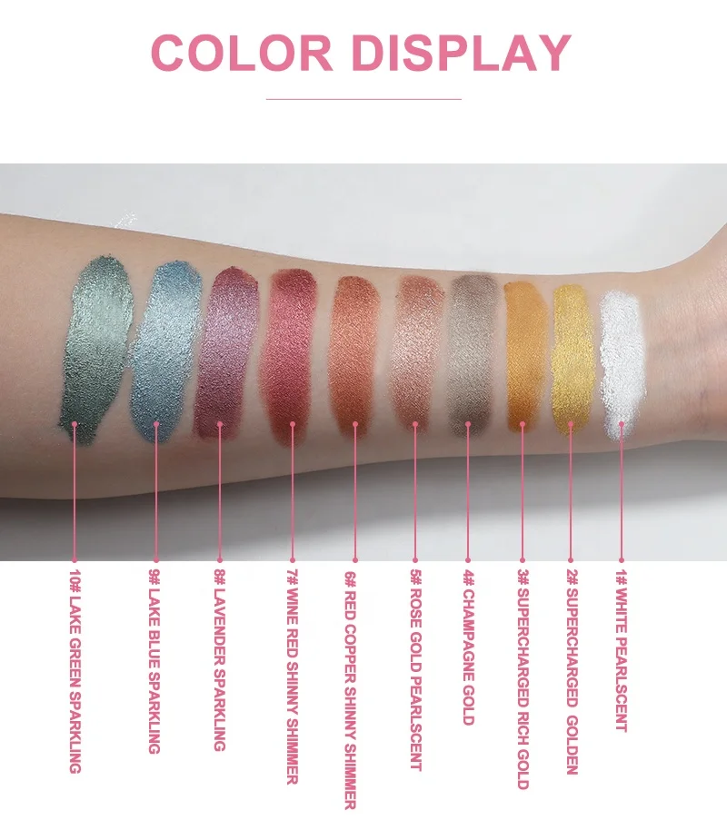 OCHAIN небольшой минимальный заказ Новое поступление горячие жидкие блестящие тени для век гелевый крем желейные тени для век