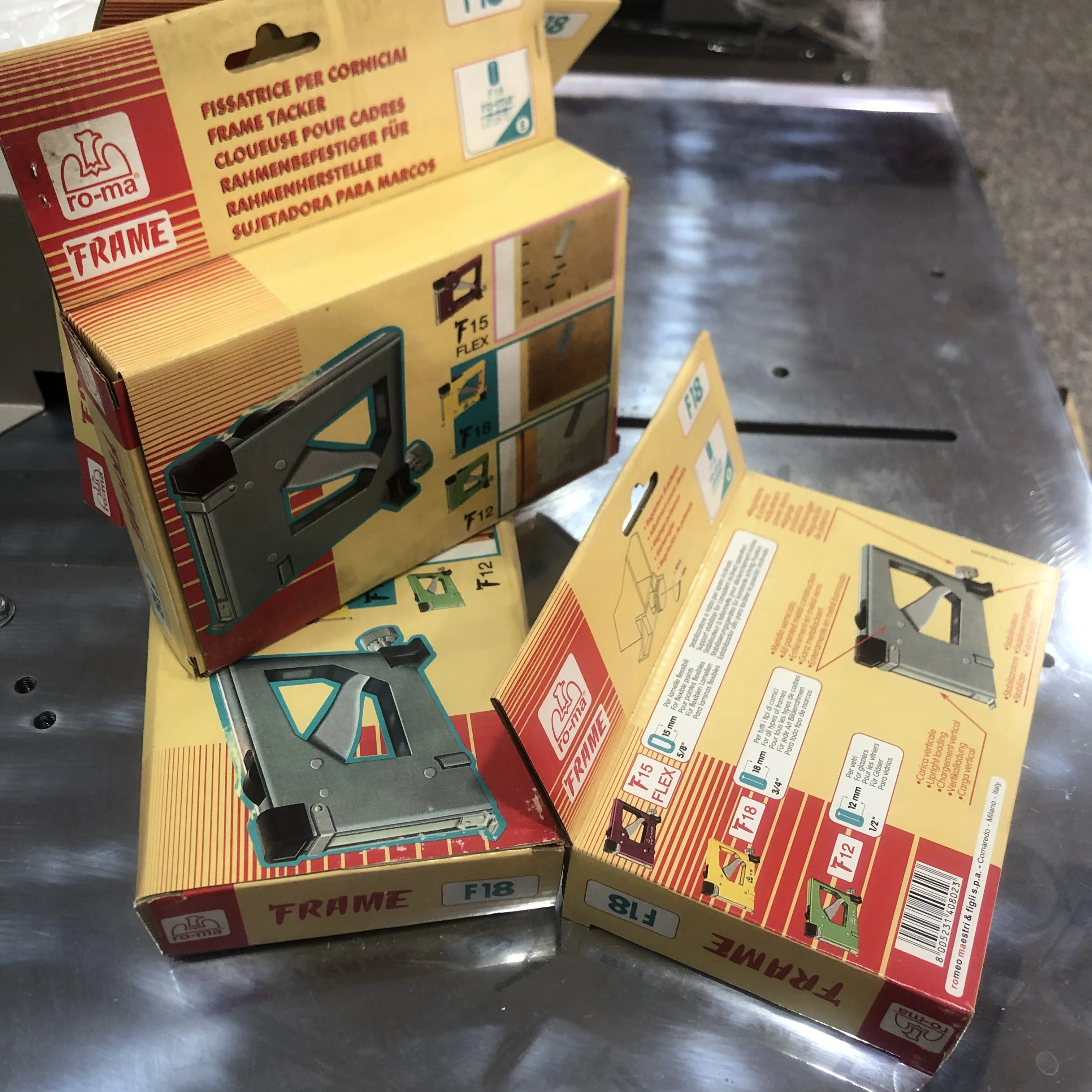 F18 RomaManual Picture Frame Tacker F18 Flexi Pin Nail Gun
