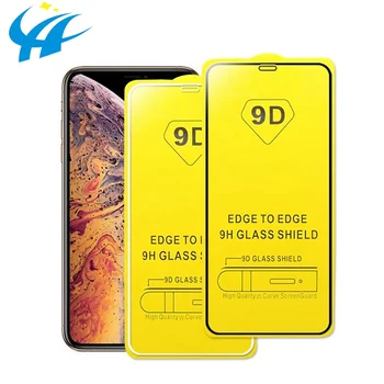 Wholesale Price 9D Screen Protector For IPhone 6 7 8 Plus xs xr xs 12 13 14 mini pro max Full Cover tempered Screen Protector
