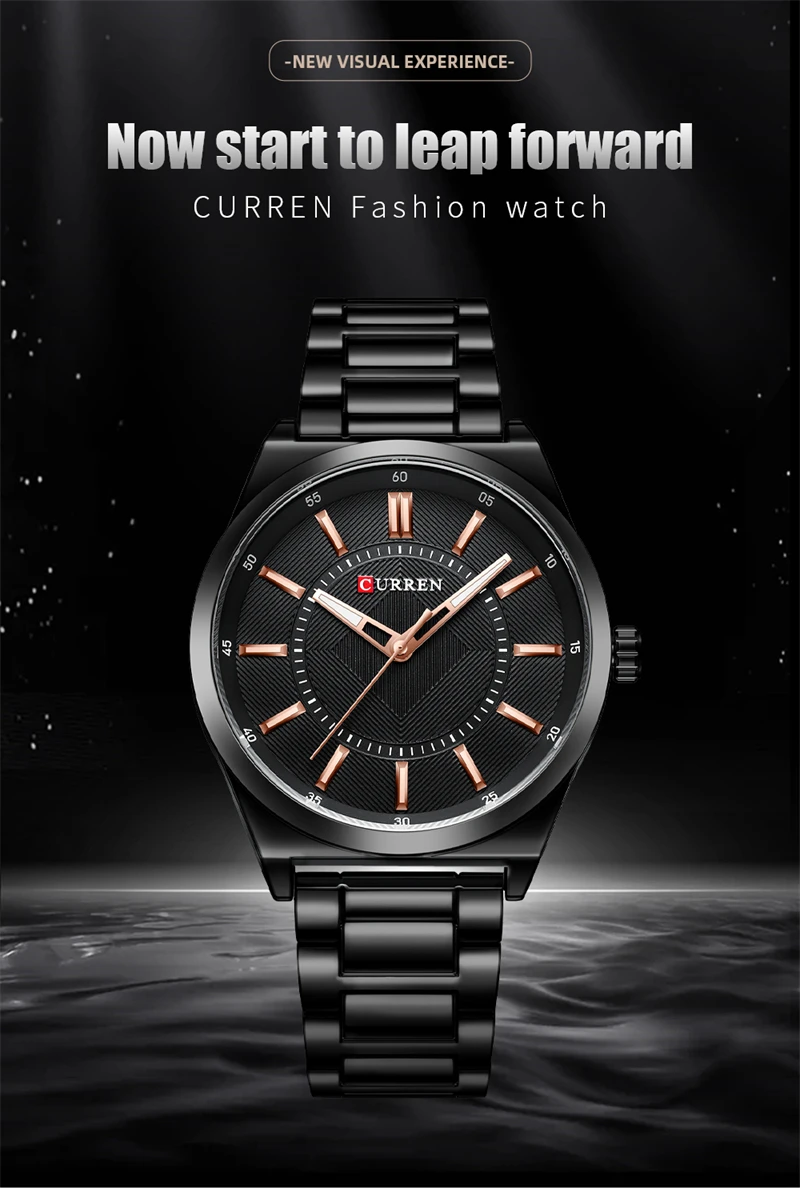CURREN 8407 Business Mens Quartz Watches Classic Stainless Steel Waterproof Luminous Casual Wristwatch Relogois Masculino