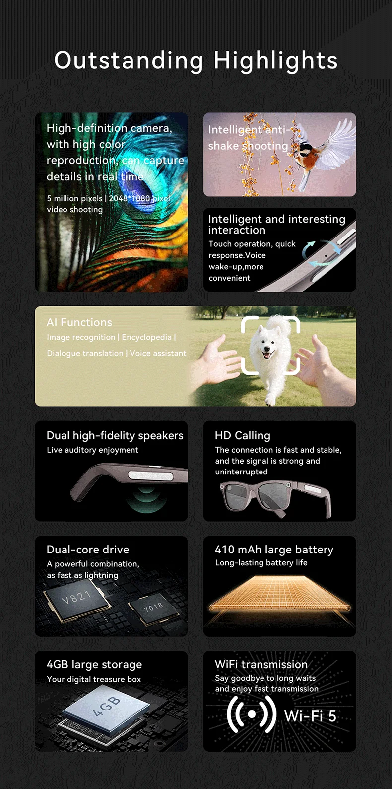 Chinese factory supplier supply  Sanvnet 2025 Smart Glasses 270mah Bt Call 8mp Camera 4k Wi-fi Transfer Sunglasses Audio Record Ai Smart Wearable Headset Ip65 - Buy Sanvnet 2025 Smart Sunglasses 8mp Camera 4k Wi-fi Audio Record Bt Call Ai Assistable Headset Smart Glasses 4k Wi-fi Transfer Smart Glasses sanvnet 2025 Bt Call Smart Glasses ai Assistable Smart Wearable Headset 2025 Smart Glasses With 8mp Camera sanvnet 2025 4k Smart Glasses With Bt Call