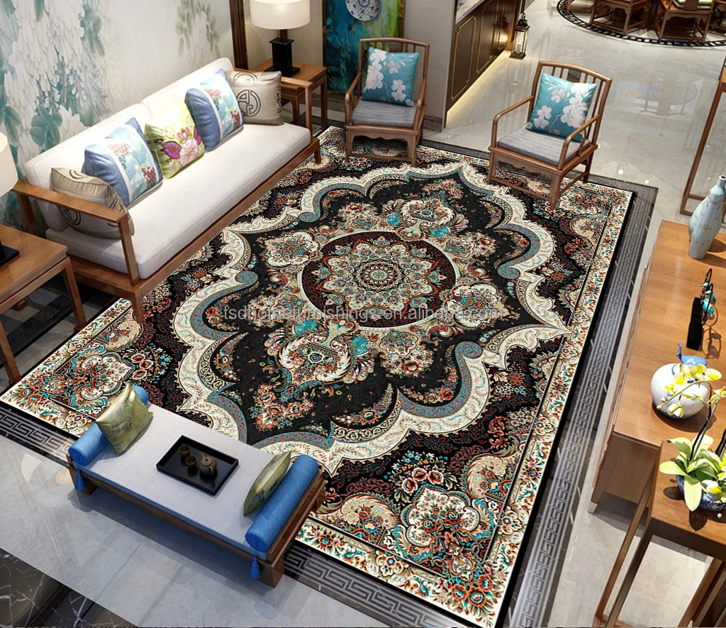 Akibaba Rug 3D Printed Rugs Traditional Persian Carpet Area Rugs for Living Room ...