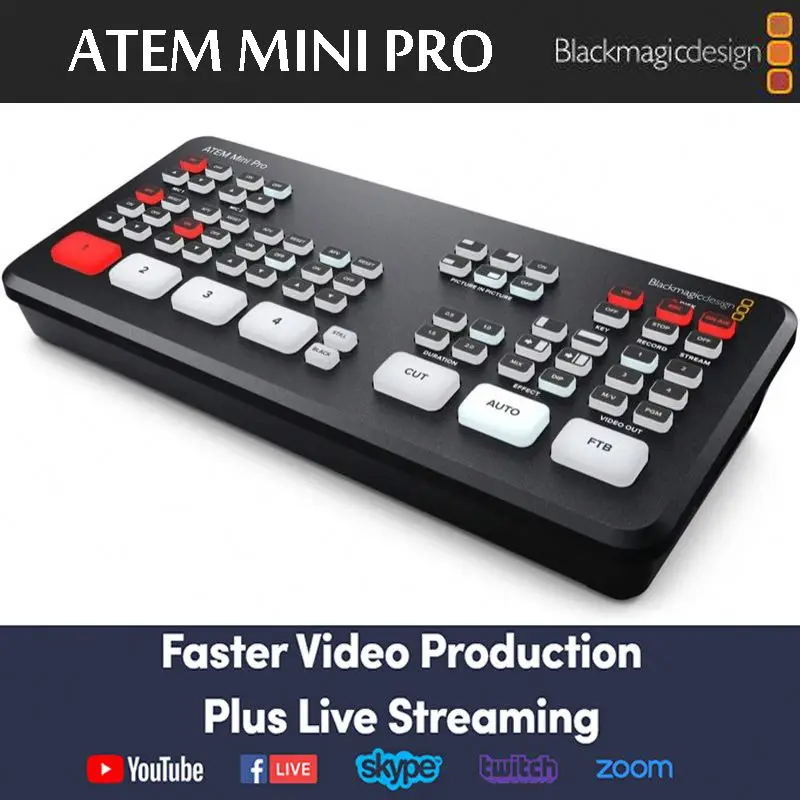 Blackmagic ATEM Mini Pro/atem Mini ISO Live Stream Switcher - Main Image