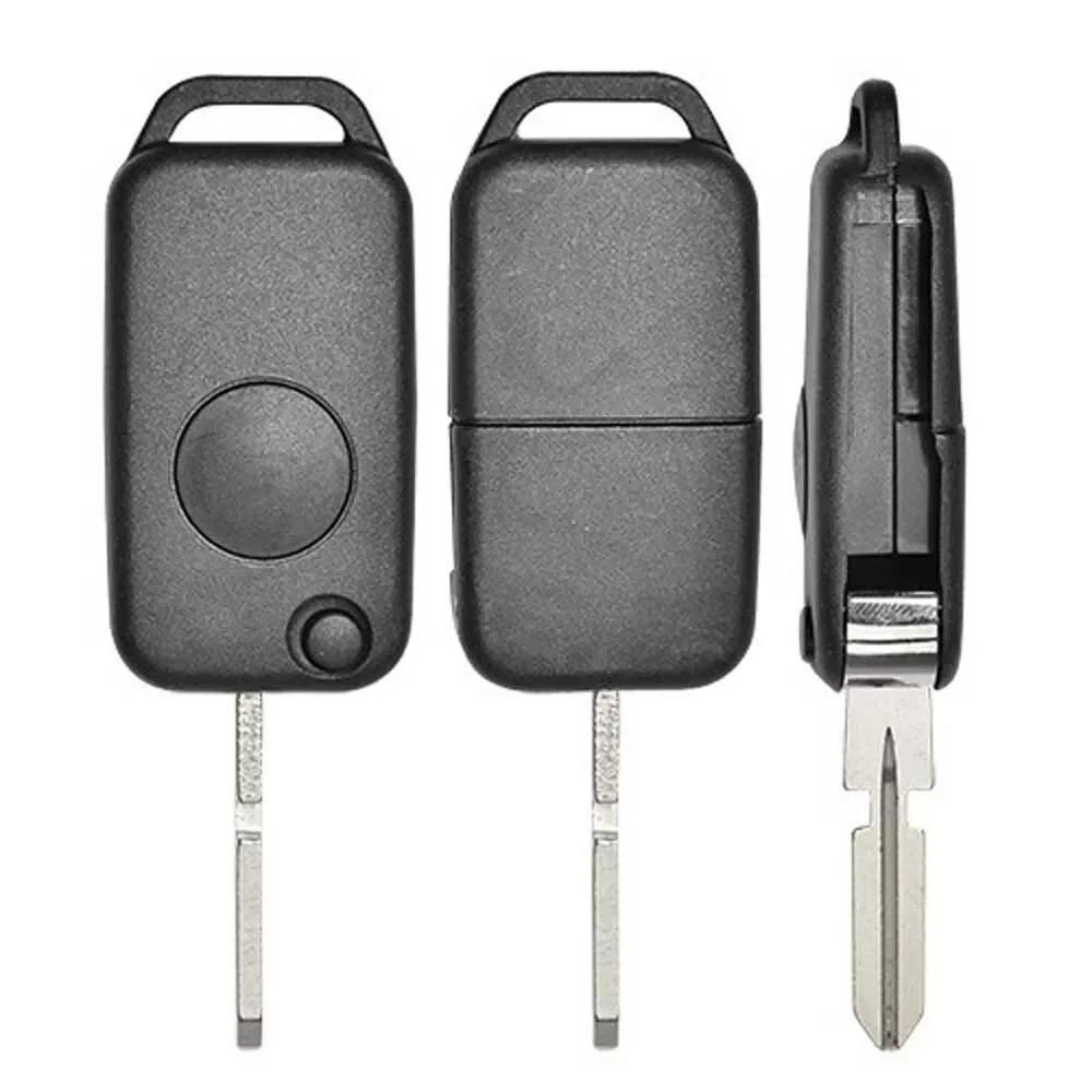 1 Button Flip Folding Key Shell Replacement Remote Car Key Shell for Mercedes Benz W168 W124 W202 1984-2004 a C E Class