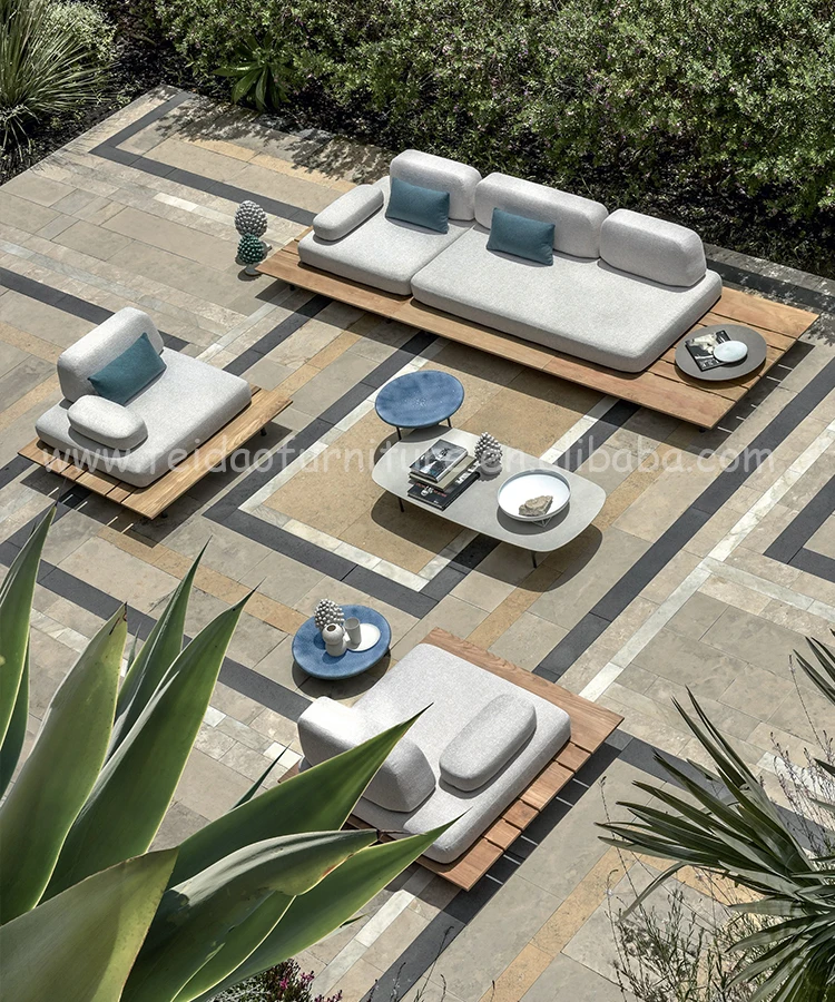 Luxury Solid Wood Base Modern Outdoor Furniture Teak Sofa Buy Garden